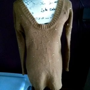 One teaspoon Brown tunic pullover sweater top dress small